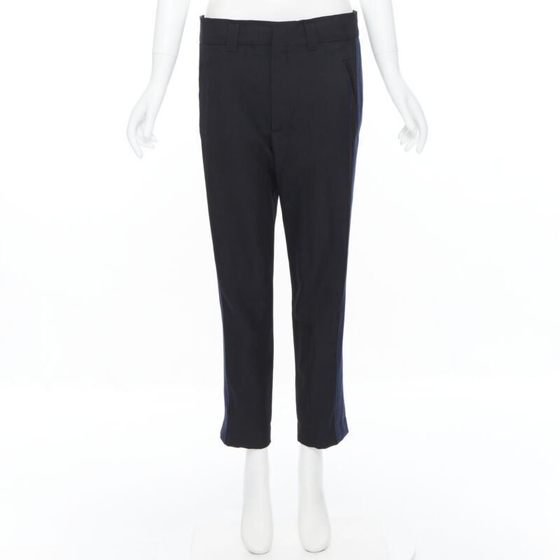 Haider Ackermann Grosgrain Cropped Pants - Image 6