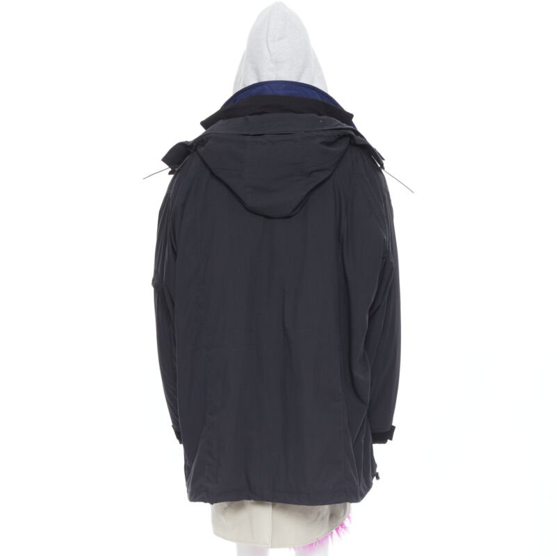 Balenciaga Pink Fur Layered Parka - Side view