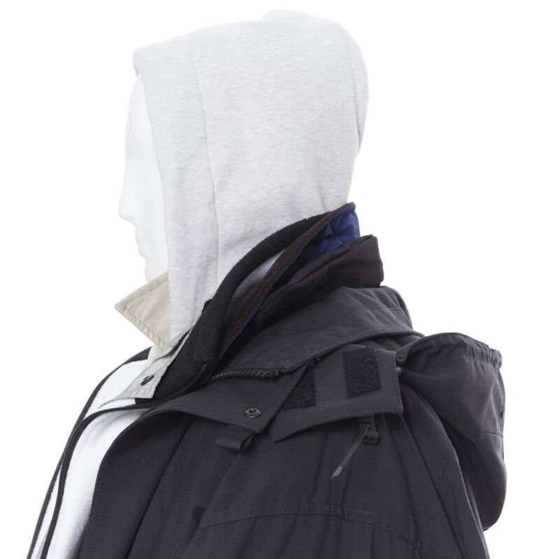 Balenciaga Pink Fur Layered Parka - Detail 2