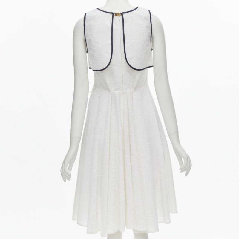 Unsigned / متعددة Tinsel Bead Dress - Side view