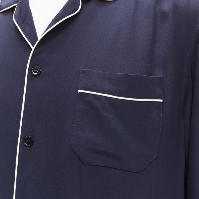 Dolce & Gabbana Piping Pajama Shirt - Back view