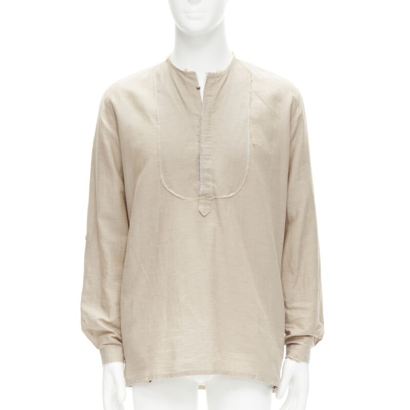 Fendi Frayed Linen Shirt