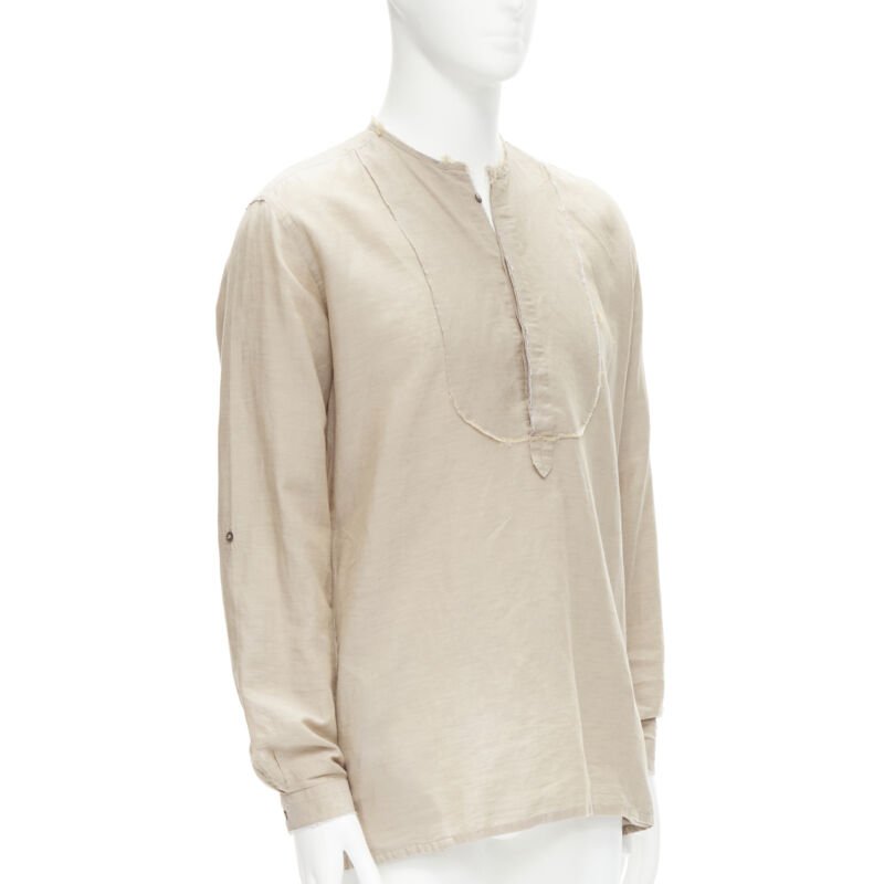 Fendi Frayed Linen Shirt - Image 6