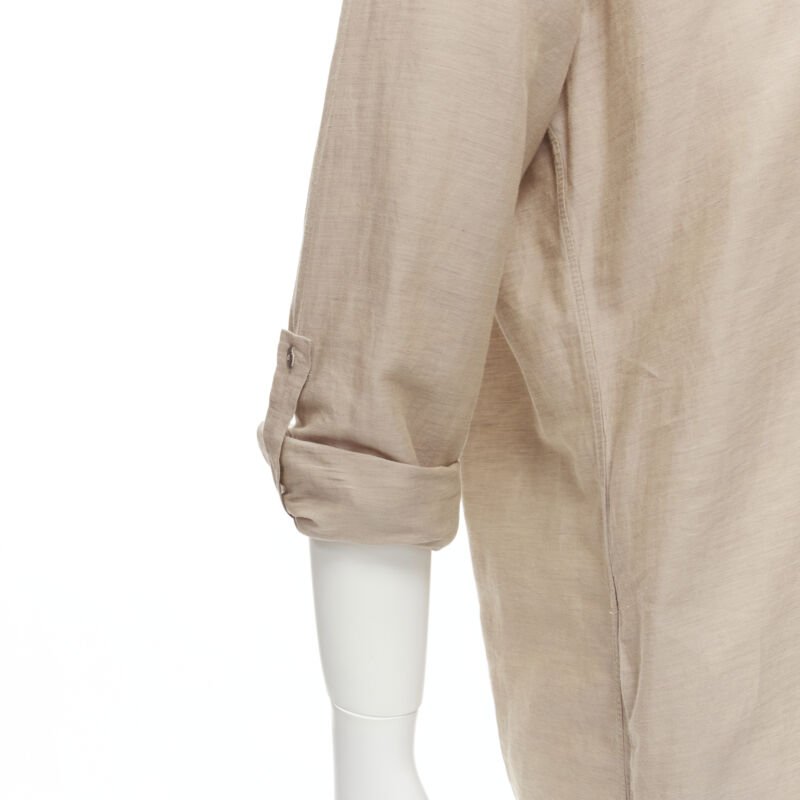 Fendi Frayed Linen Shirt - Image 11