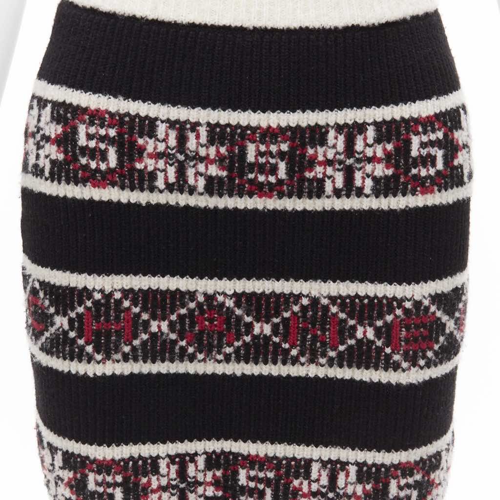 Chanel Fair Isle Skirt - Back view