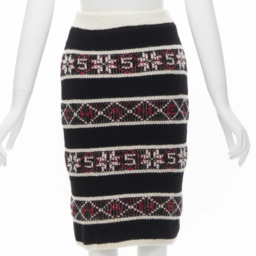 Chanel Fair Isle Skirt - Side view