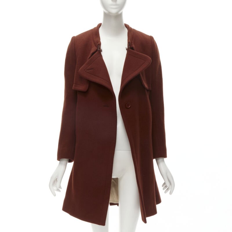 Chloe Brick Toggle Long Coat - Image 6