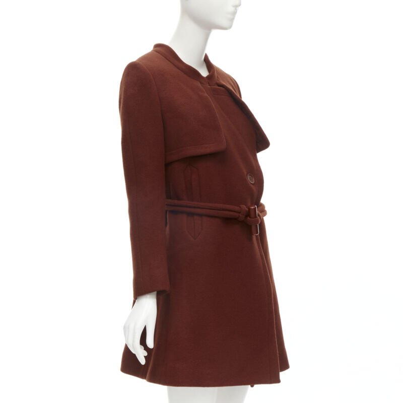 Chloe Brick Toggle Long Coat - 4