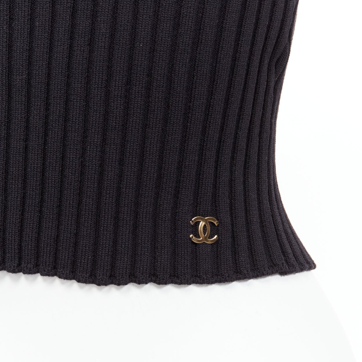 Chanel CC Logo Cropped Vest - Back view