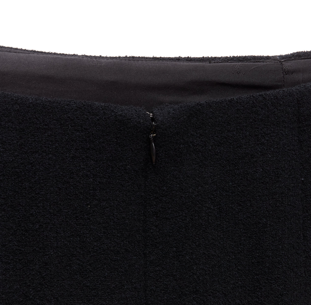 Chanel Tweed Logo Skirt - Side view