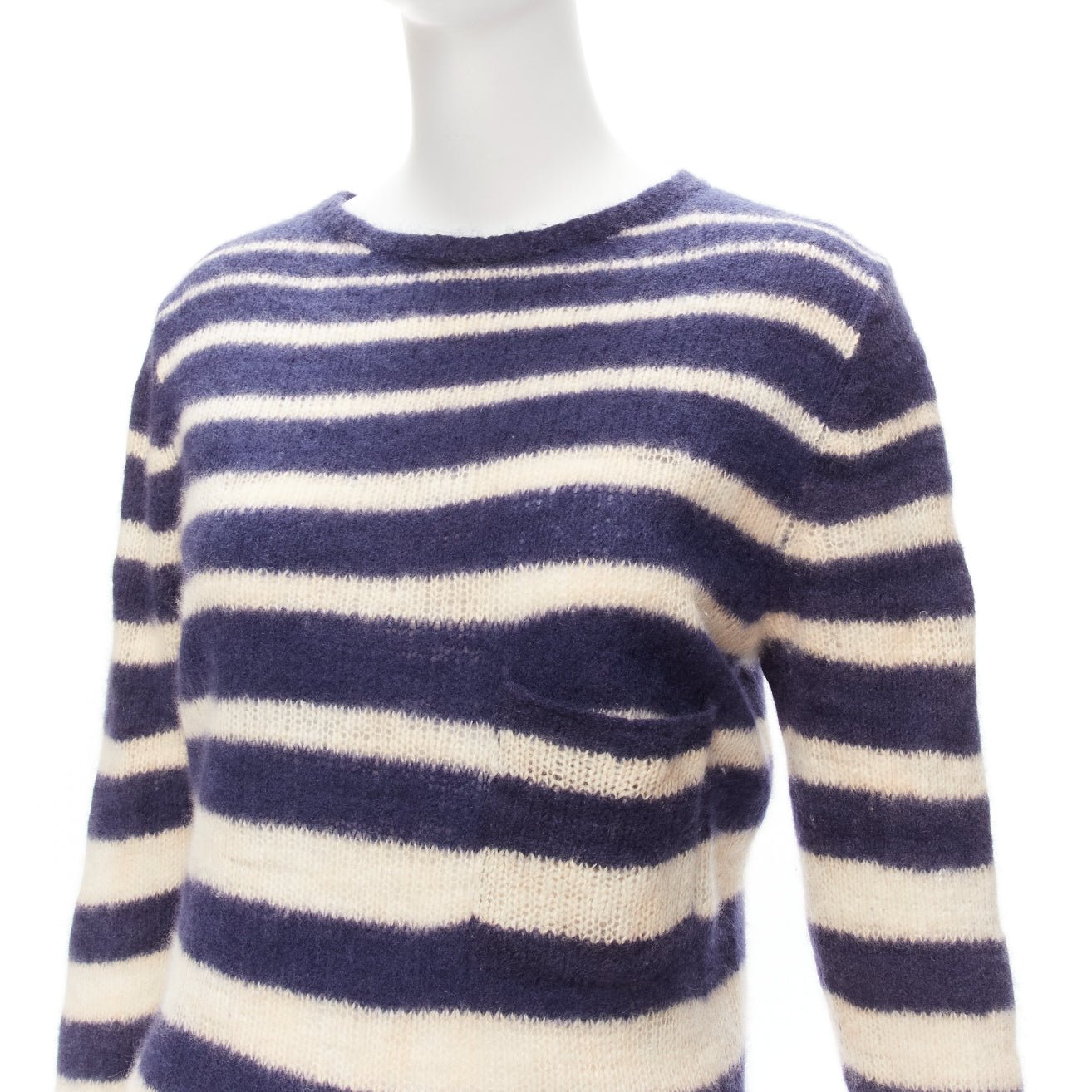 The Elder Statesman Nautical Stripe Sweater - Back view