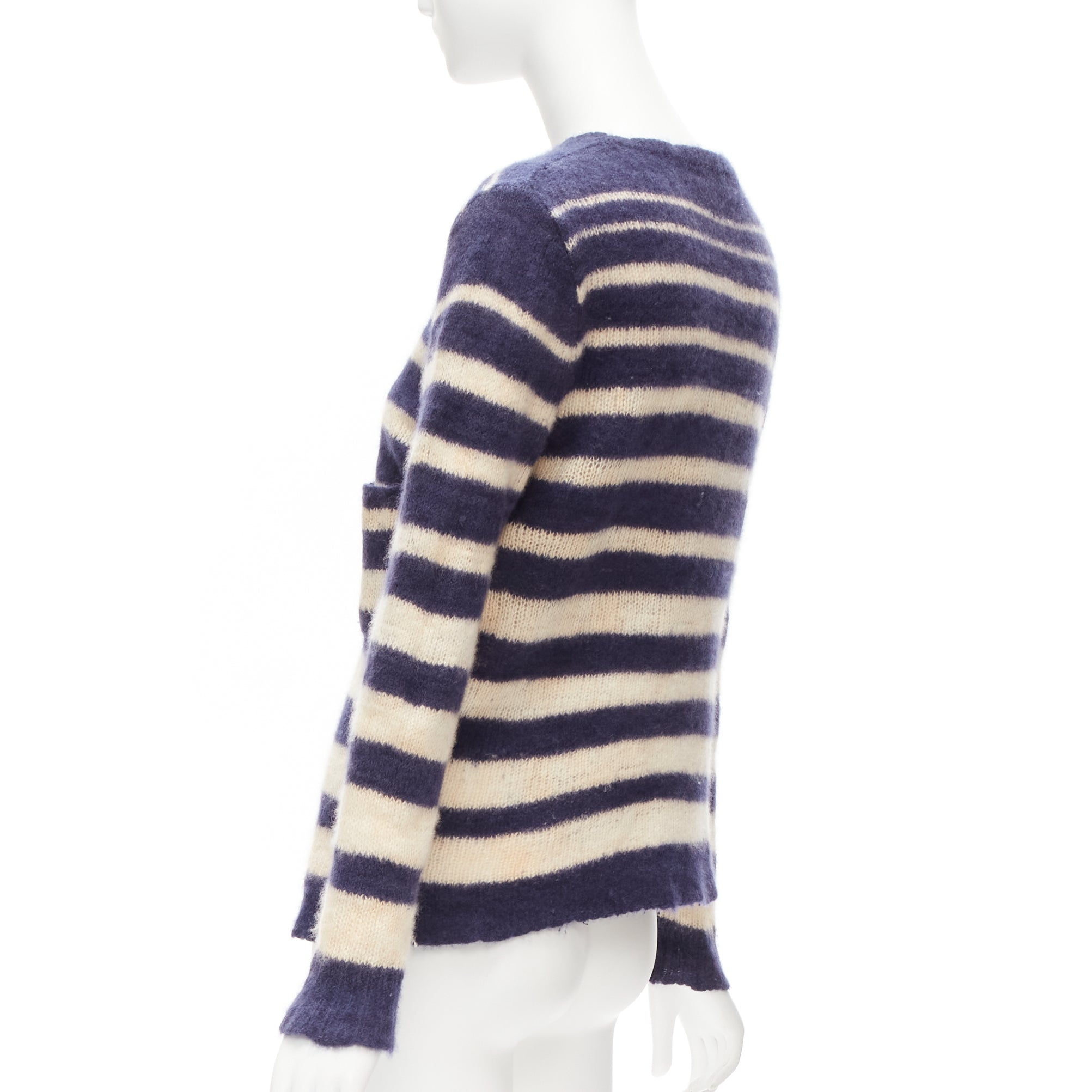 The Elder Statesman Nautical Stripe Sweater - Detail 1