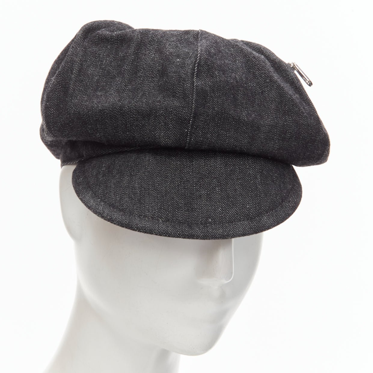 Burberry Black Denim Newboy Hat - Detail 2