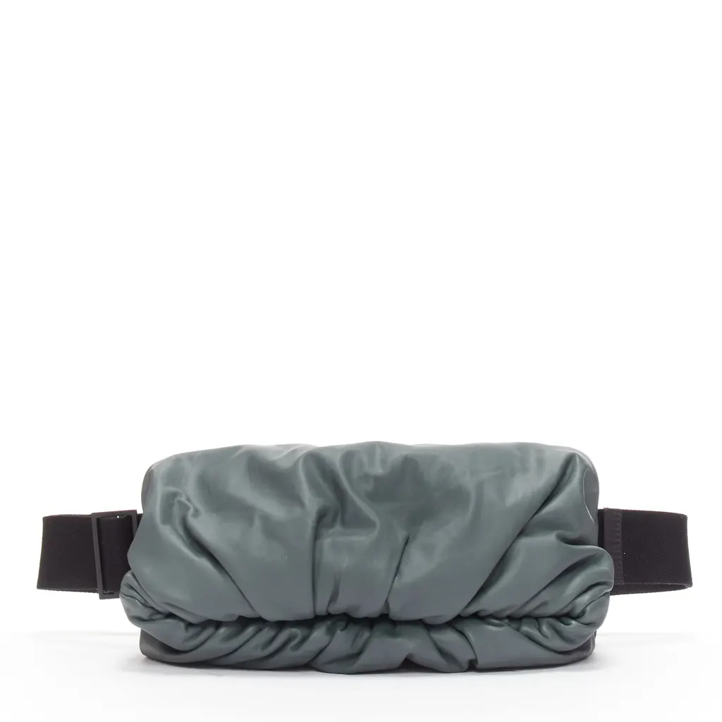 Bottega Veneta The Body Pouch Grey Leather Very good - Front View