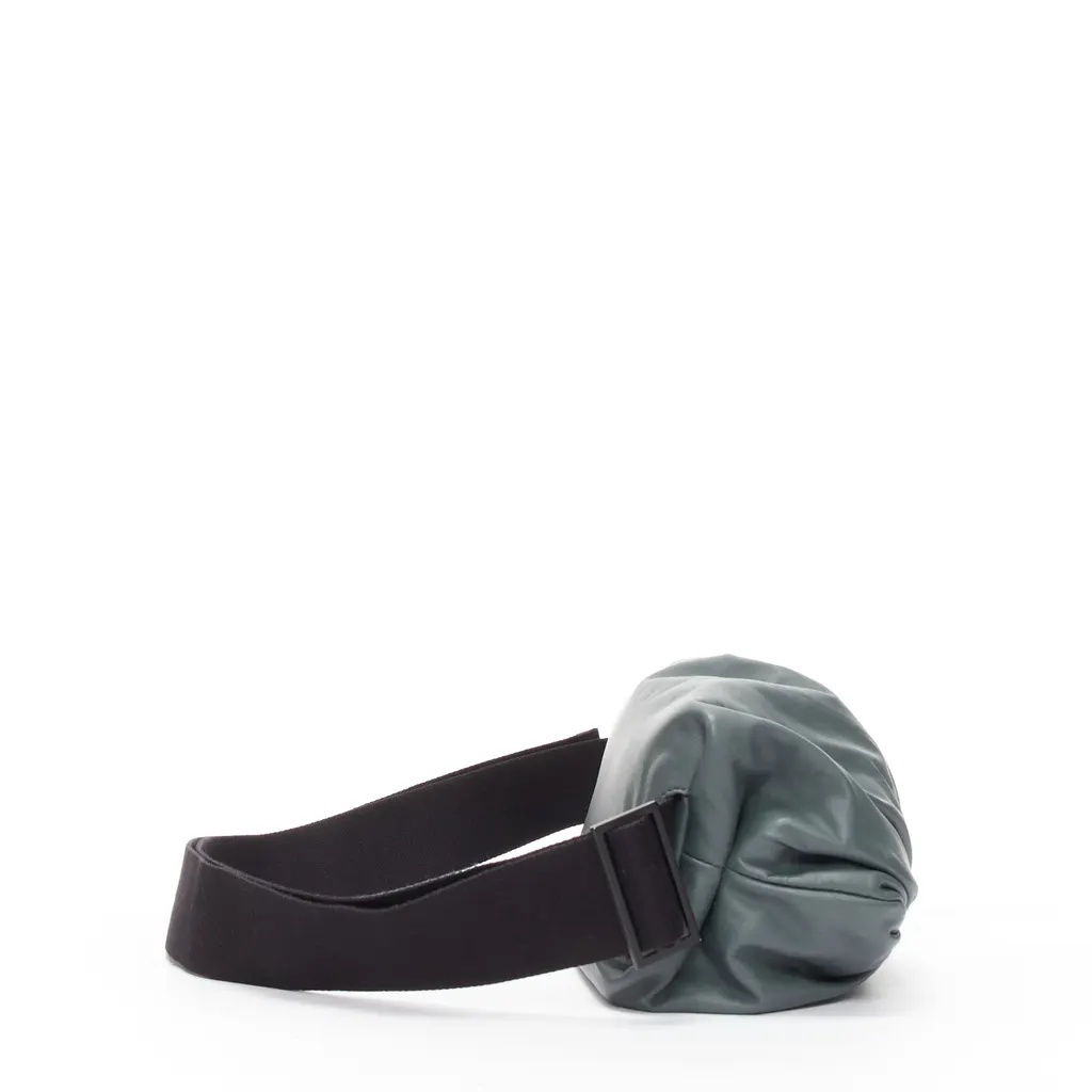 Bottega Veneta The Body Pouch Grey Leather Very good - Model View