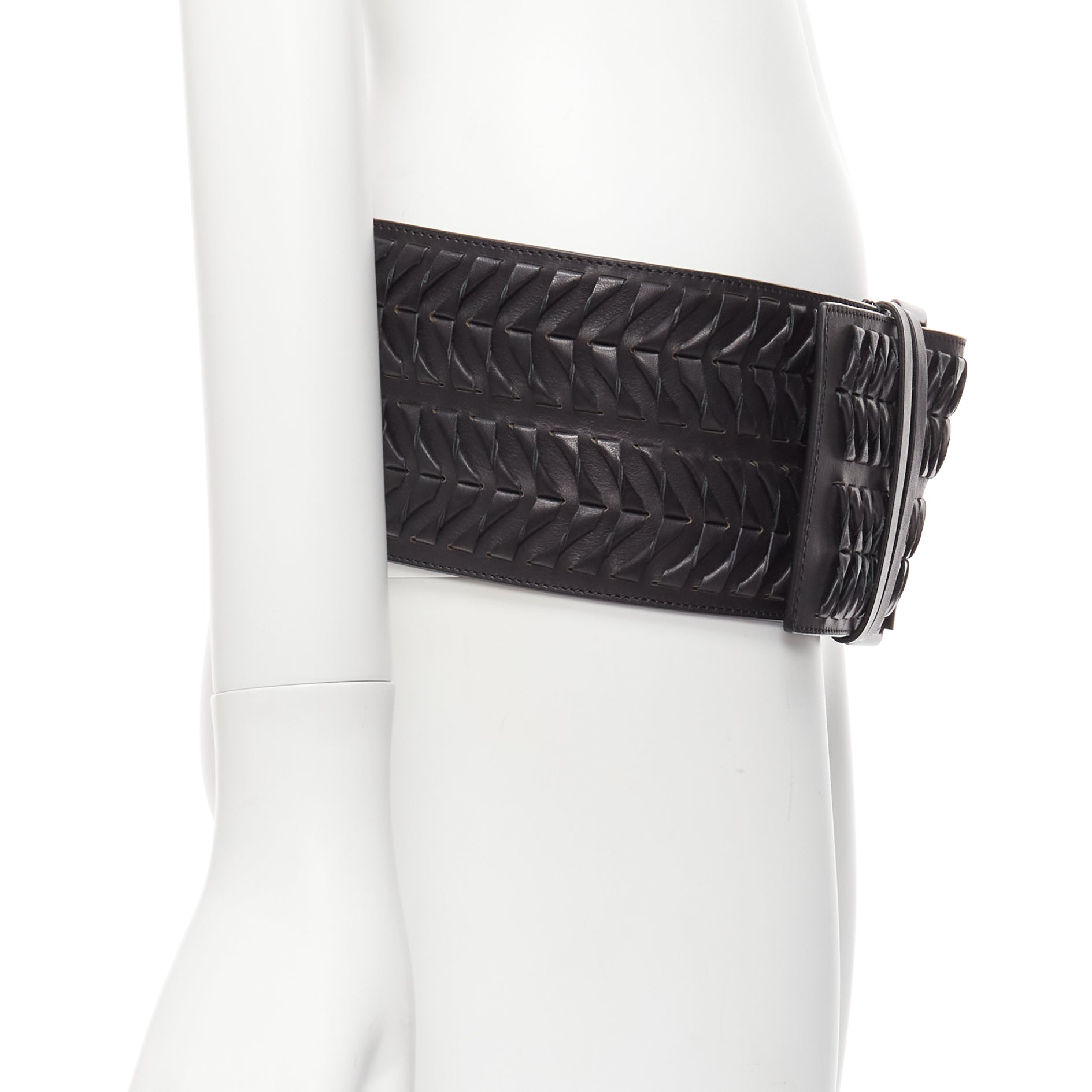 Haider Ackermann Silver Grommet Wide Belt - 4