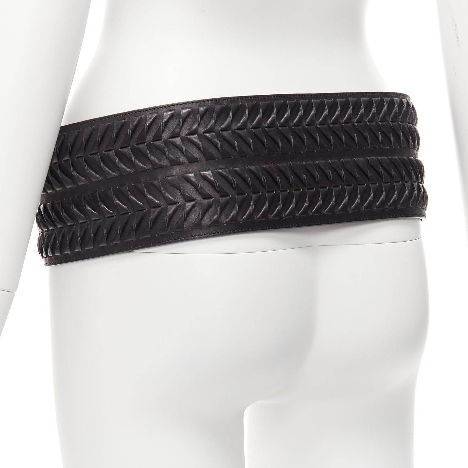 Haider Ackermann Silver Grommet Wide Belt - Detail 1