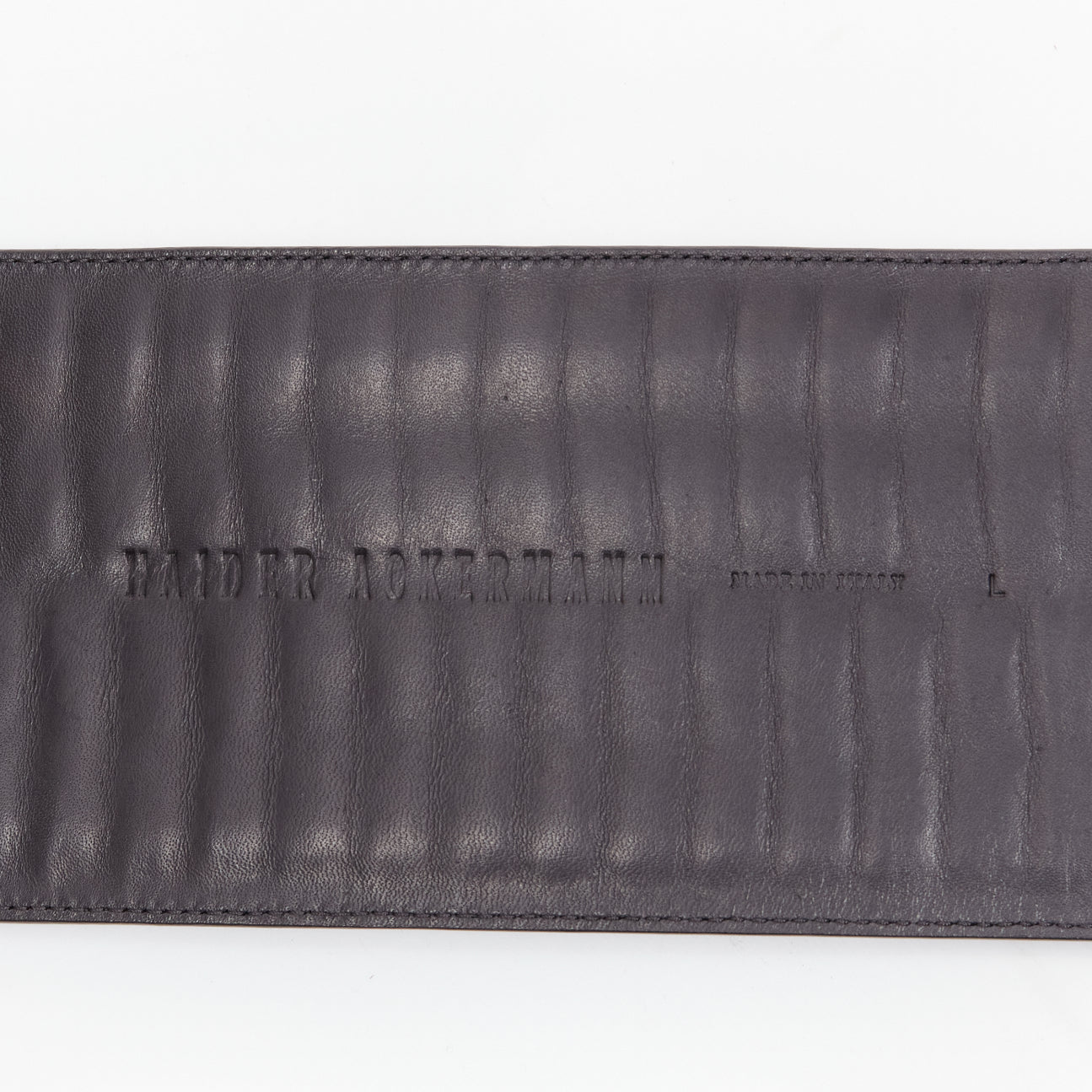 Haider Ackermann Silver Grommet Wide Belt - Image 10