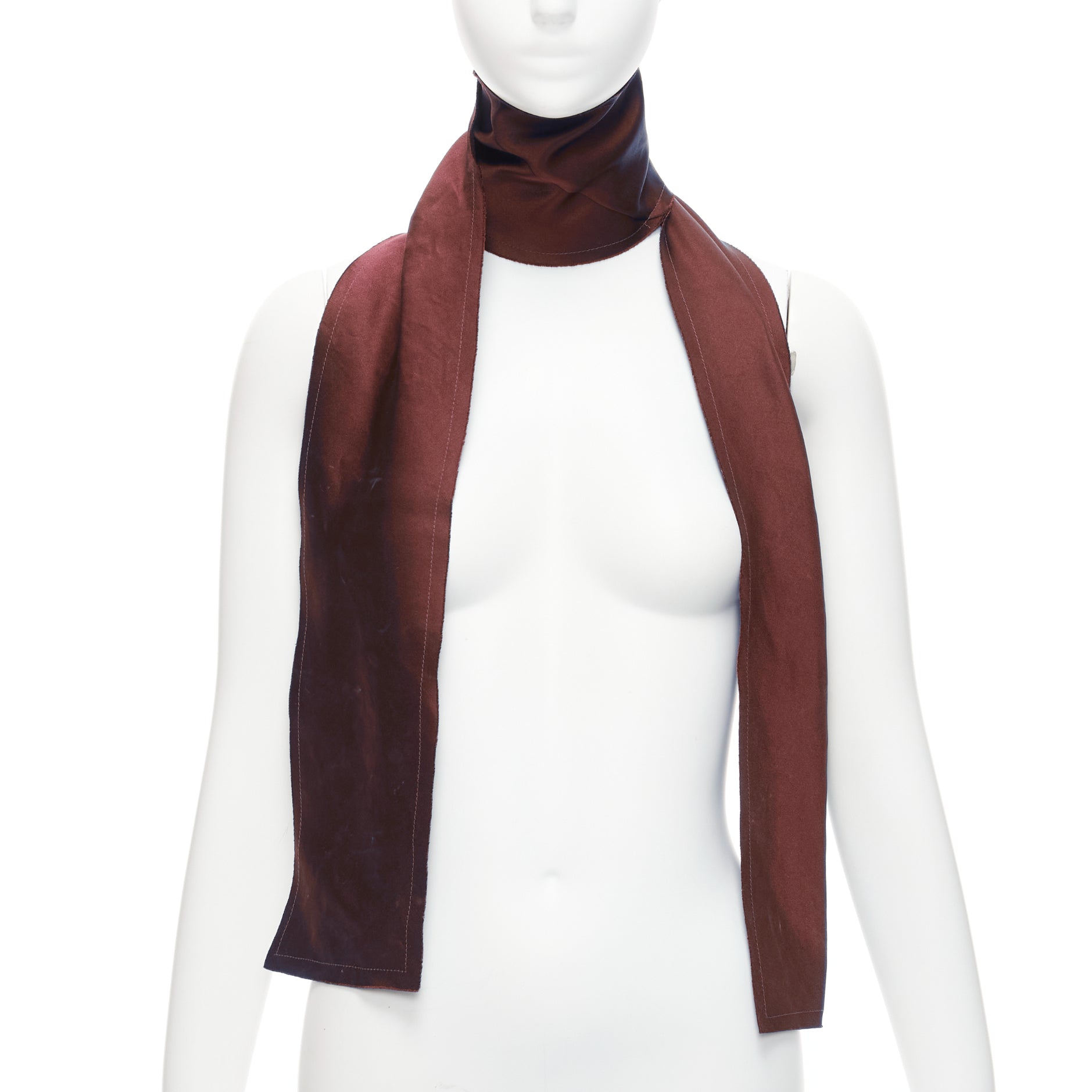 Lanvin Nylon Logo Peplum scarf