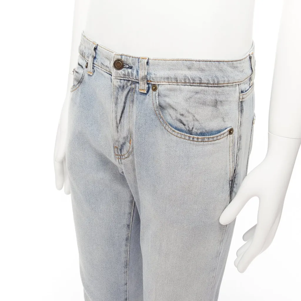 Saint Laurent D02 M/SK-LW Blue Cotton Never worn - Back View