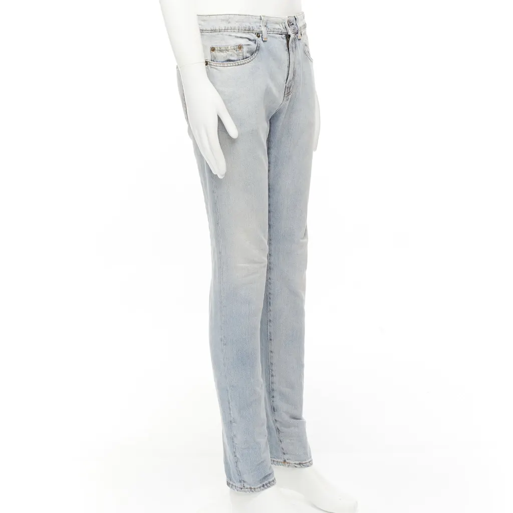 Saint Laurent D02 M/SK-LW Blue Cotton Never worn - Inside View
