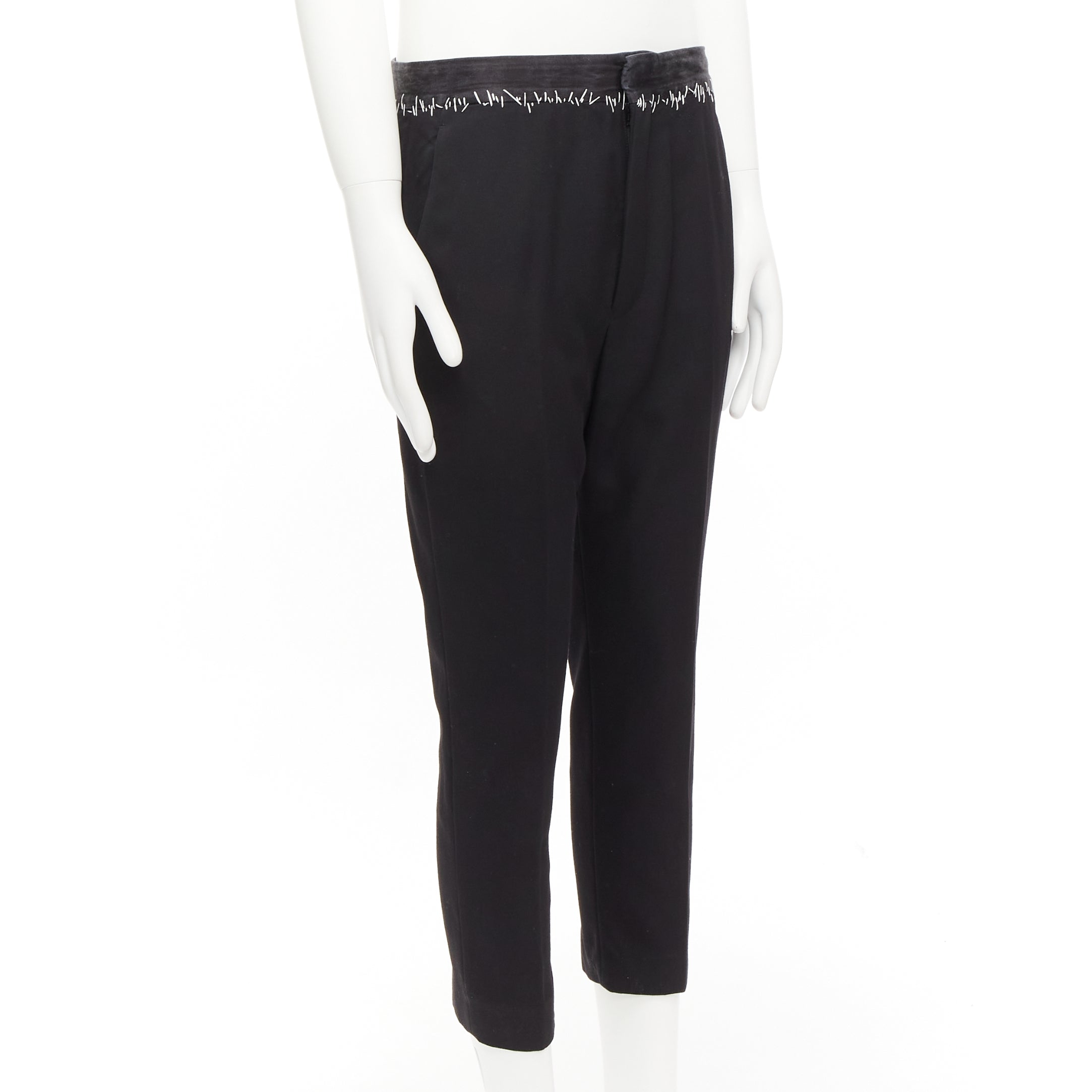 Haider Ackermann Topstitch Wool Pants - Image 6
