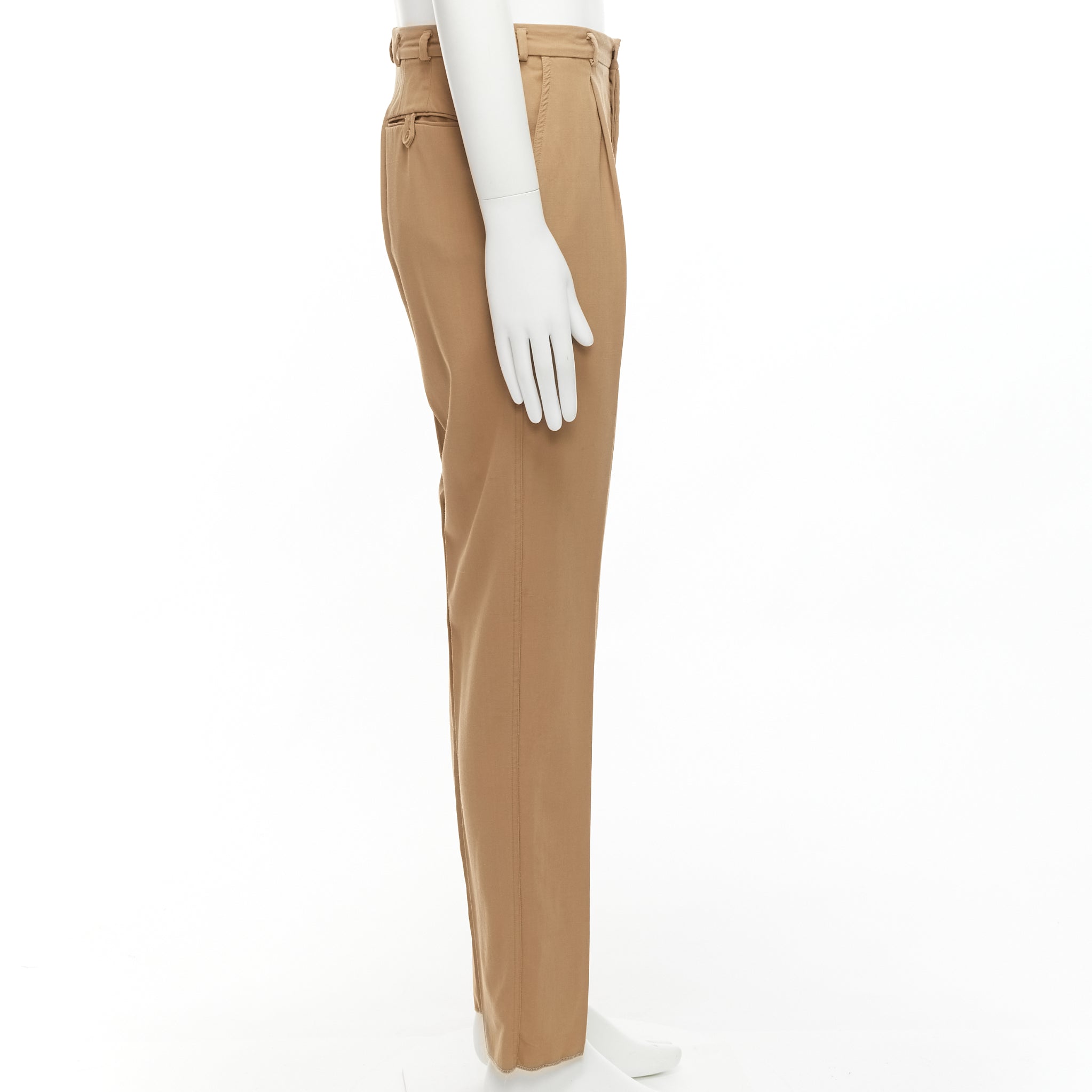 Bottega Veneta Pleated Wool Pants - 4