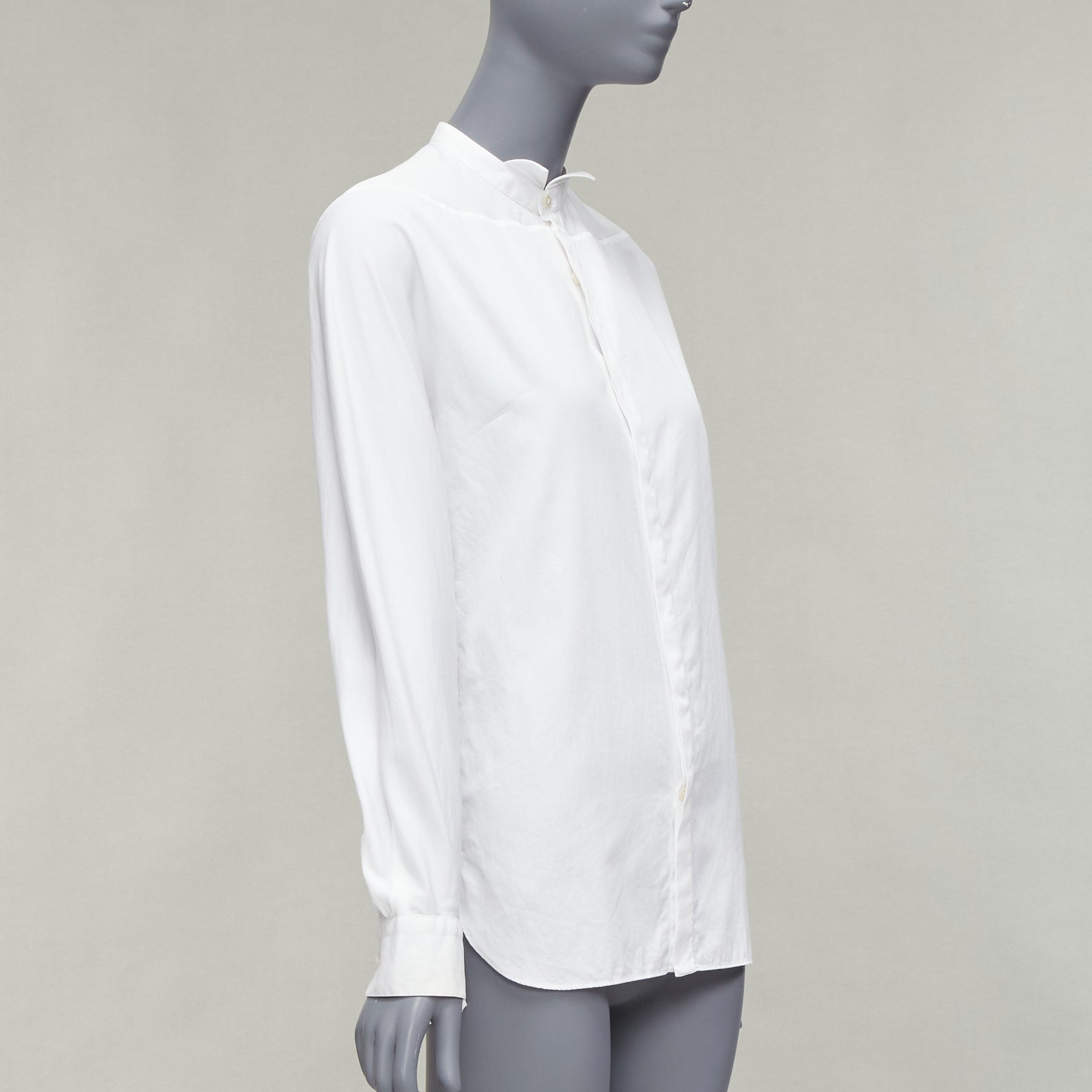 Lanvin White Bow Collar Shirt - Image 6