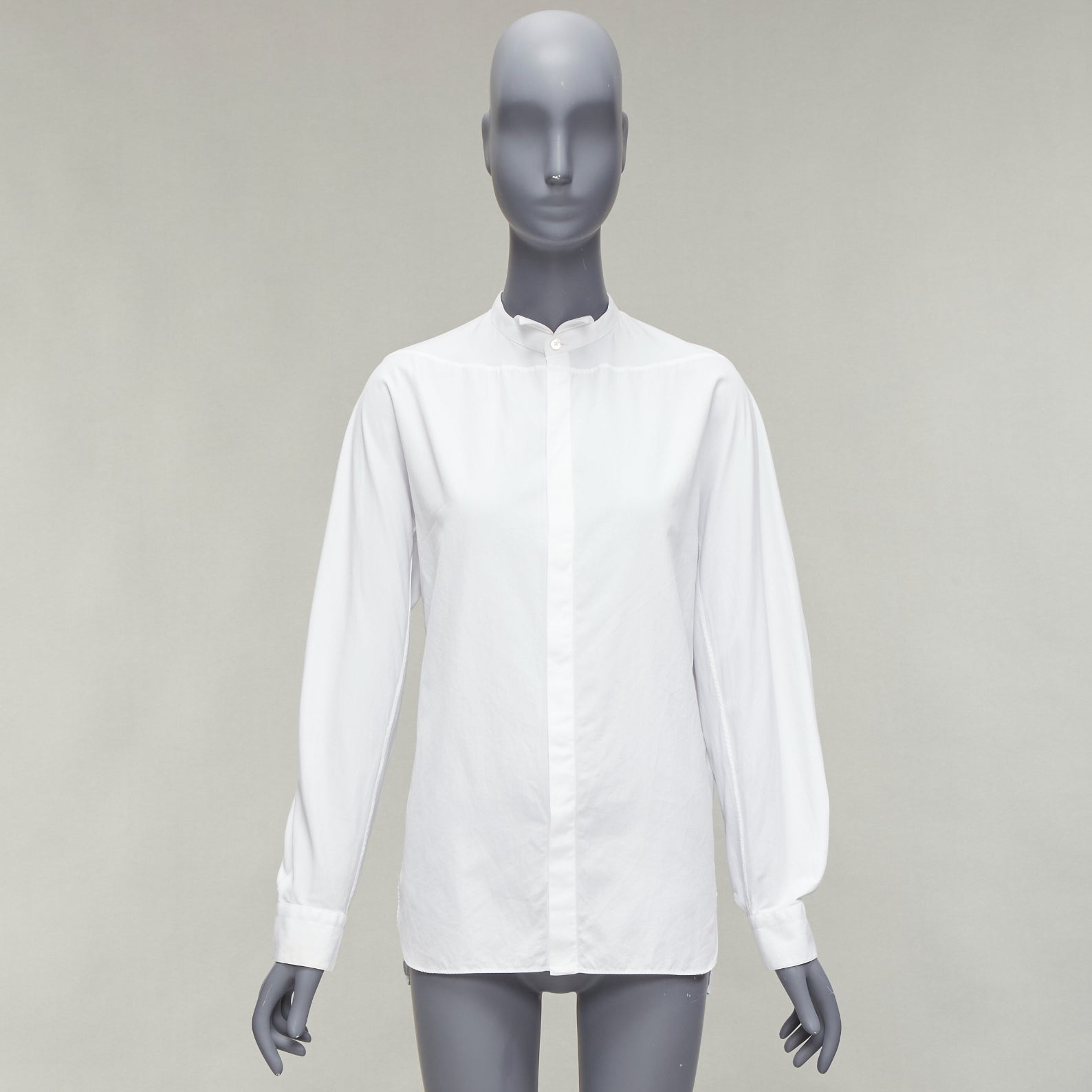 Lanvin White Bow Collar Shirt - Image 11