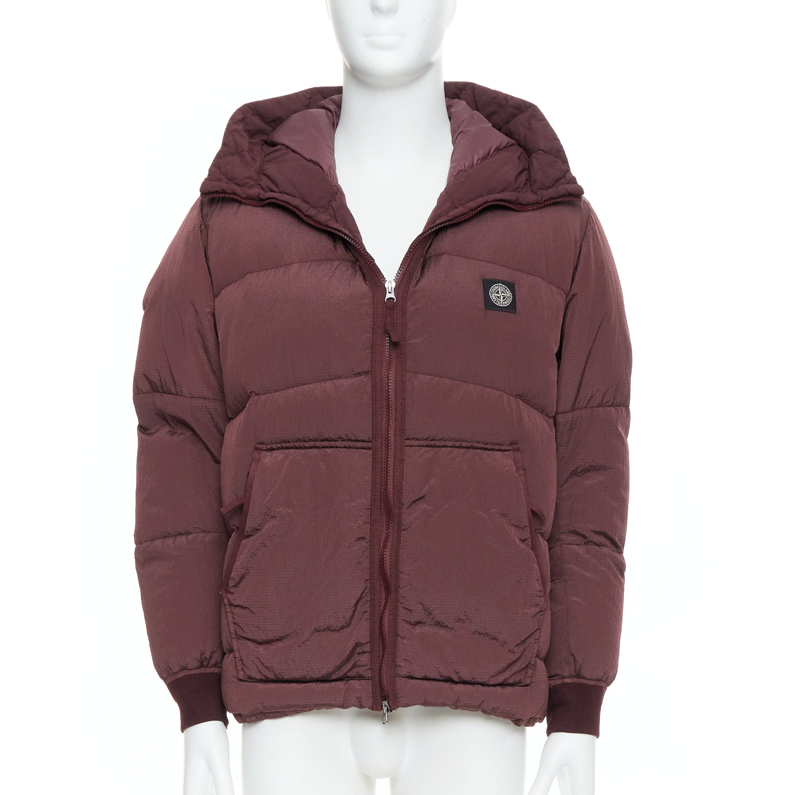 Stone Island Purple Down Puffer Jacket - Image 6
