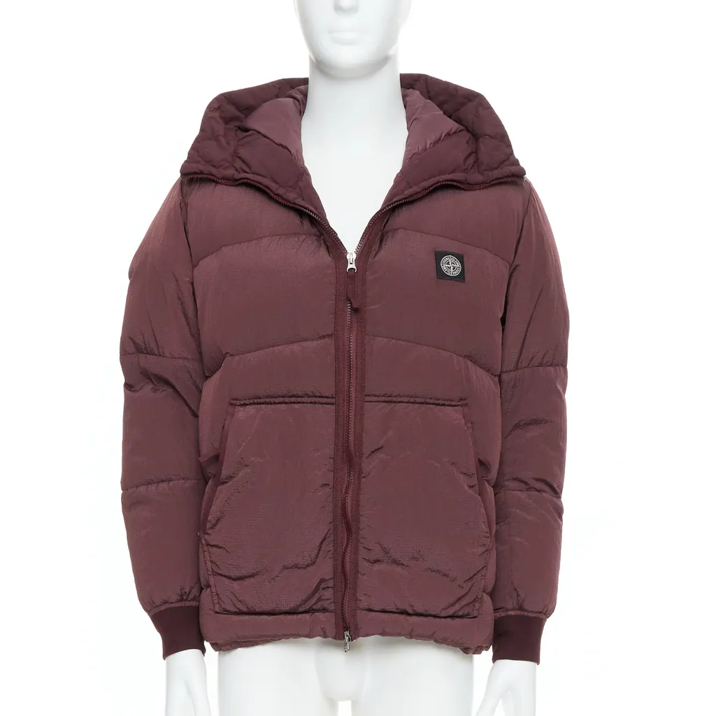 Stone Island Purple Down Puffer Jacket Purple Never worn - Inside View