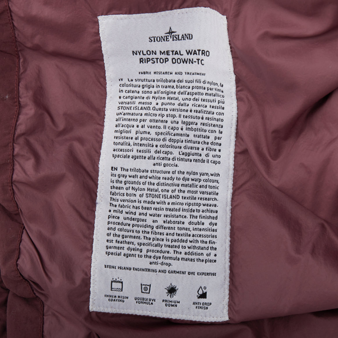 Stone Island Purple Down Puffer Jacket - Image 12