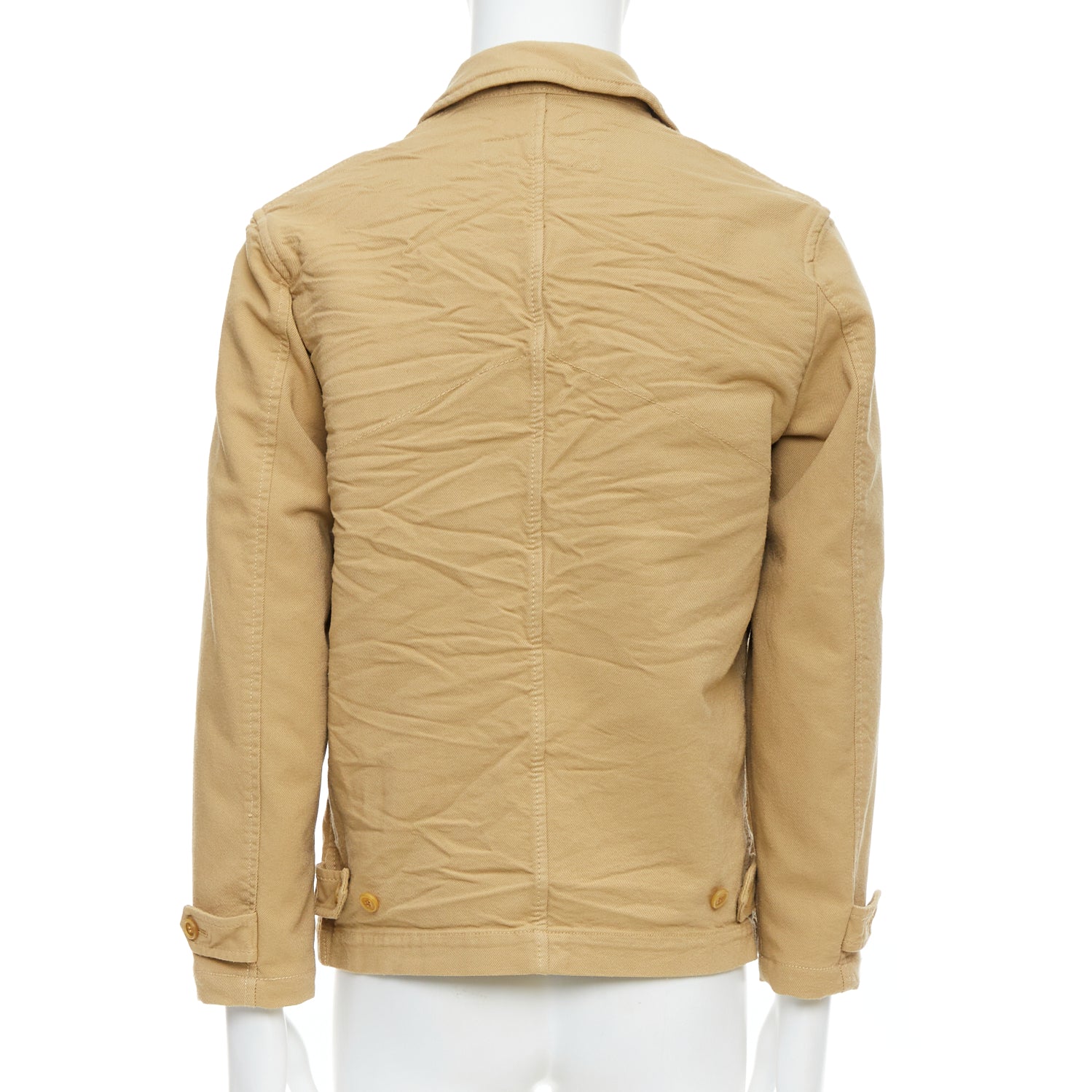 Comme Des Garcons Khaki Topstitch Jacket - Detail 1
