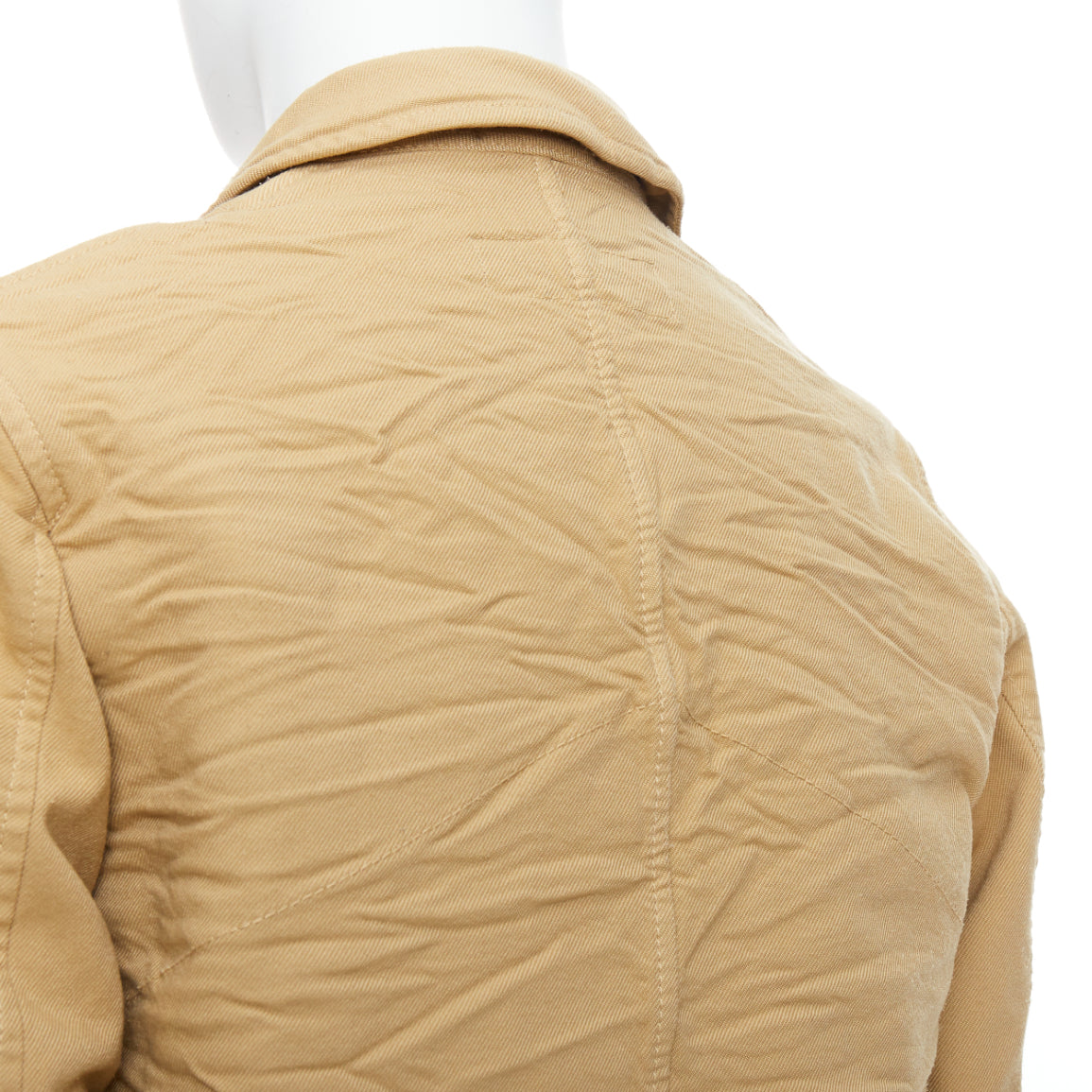 Comme Des Garcons Khaki Topstitch Jacket - Image 10