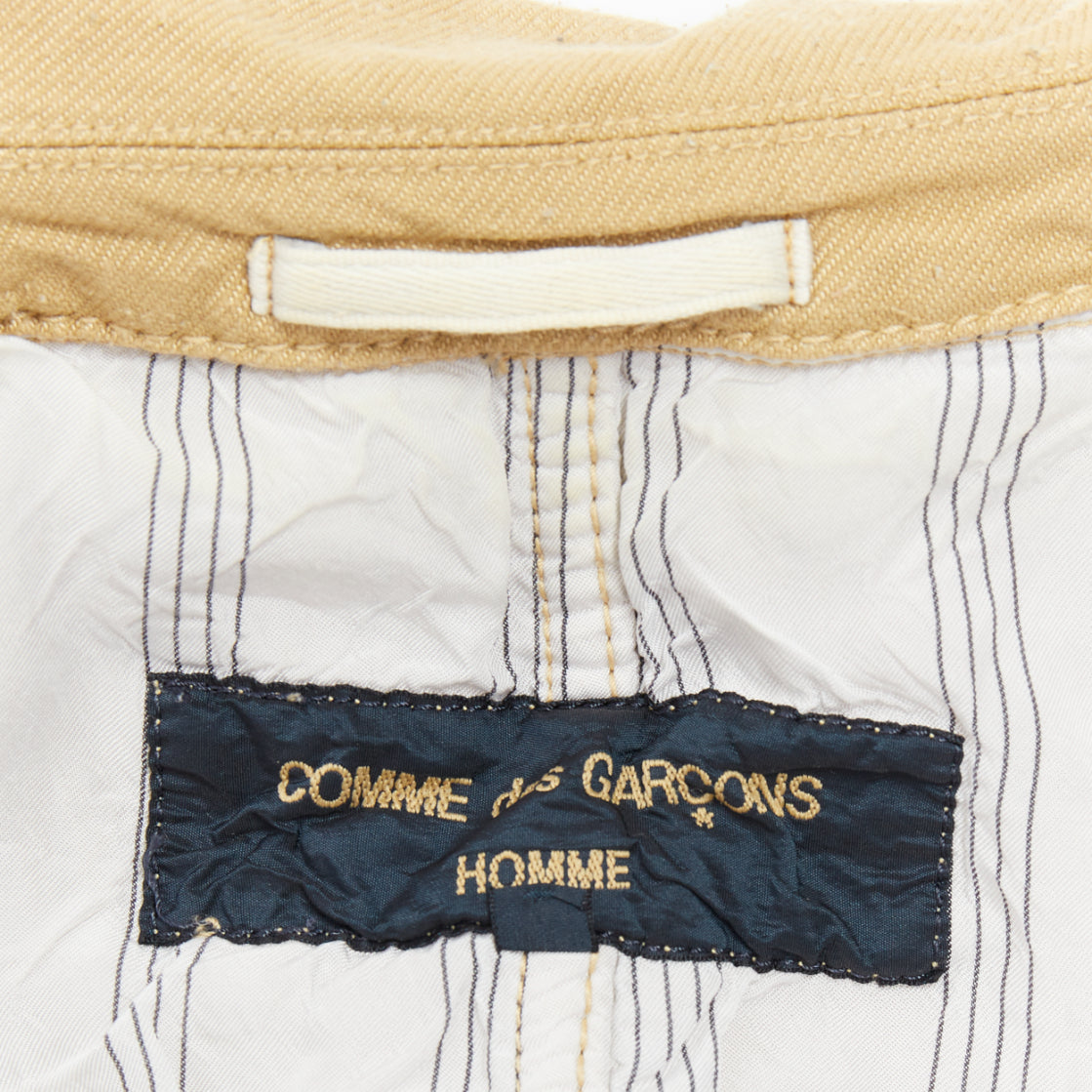 Comme Des Garcons Khaki Topstitch Jacket - Image 11
