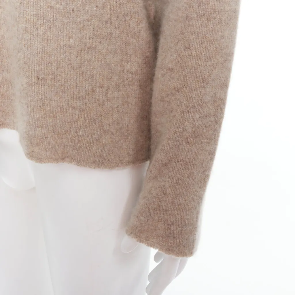 The Elder Statesman Loose Sweater Brown Cashmere Good - Back View