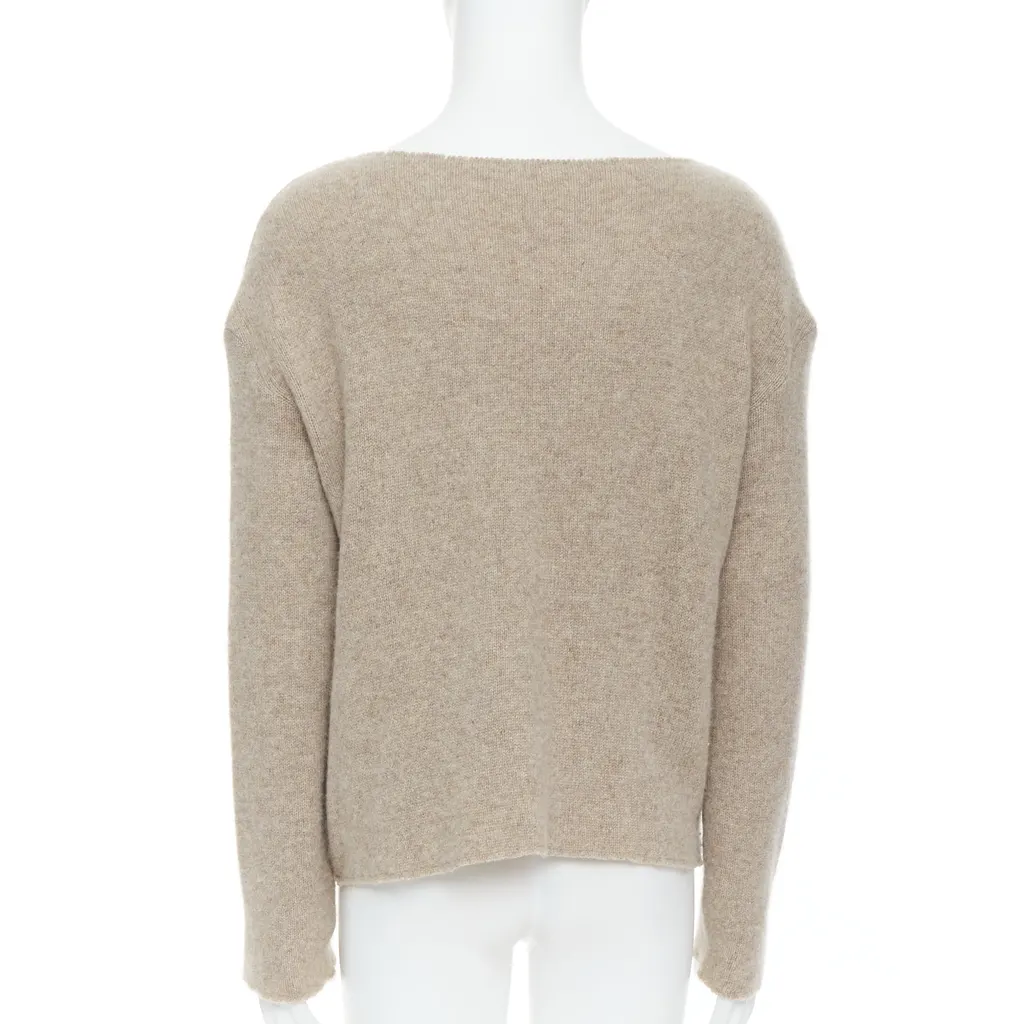 The Elder Statesman Loose Sweater Brown Cashmere Good - Box View