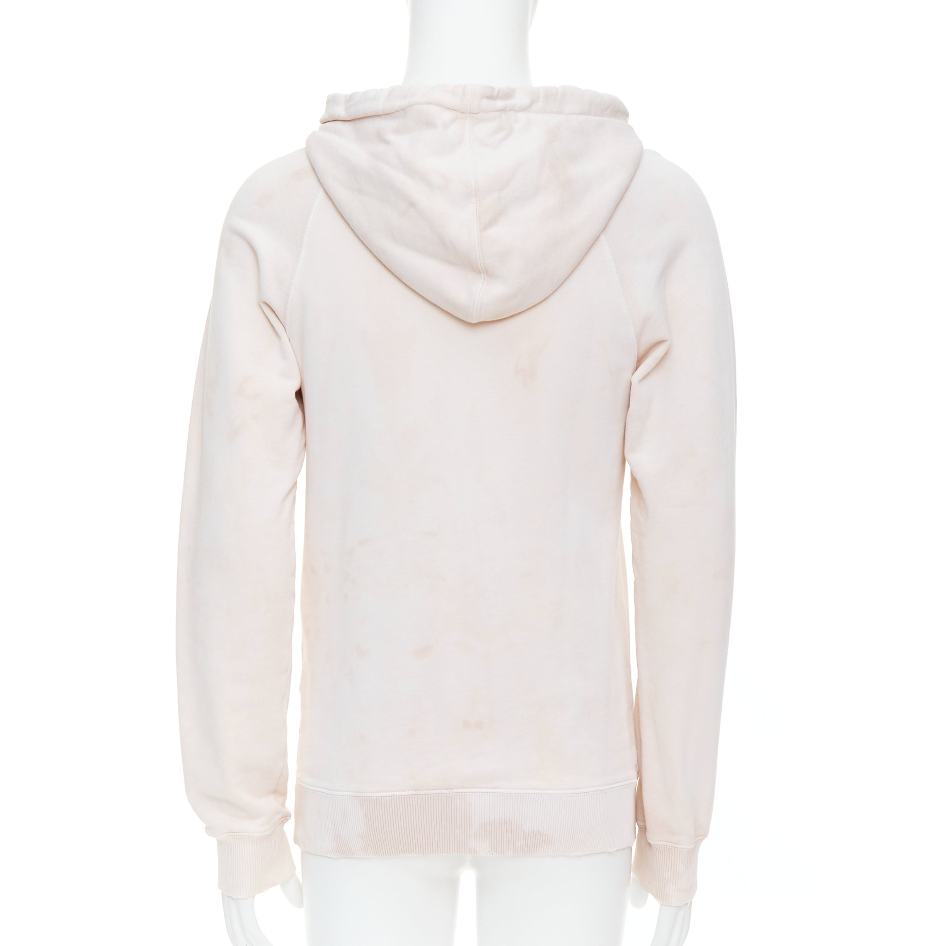 Saint Laurent Distressed Logo Hoodie - Side view