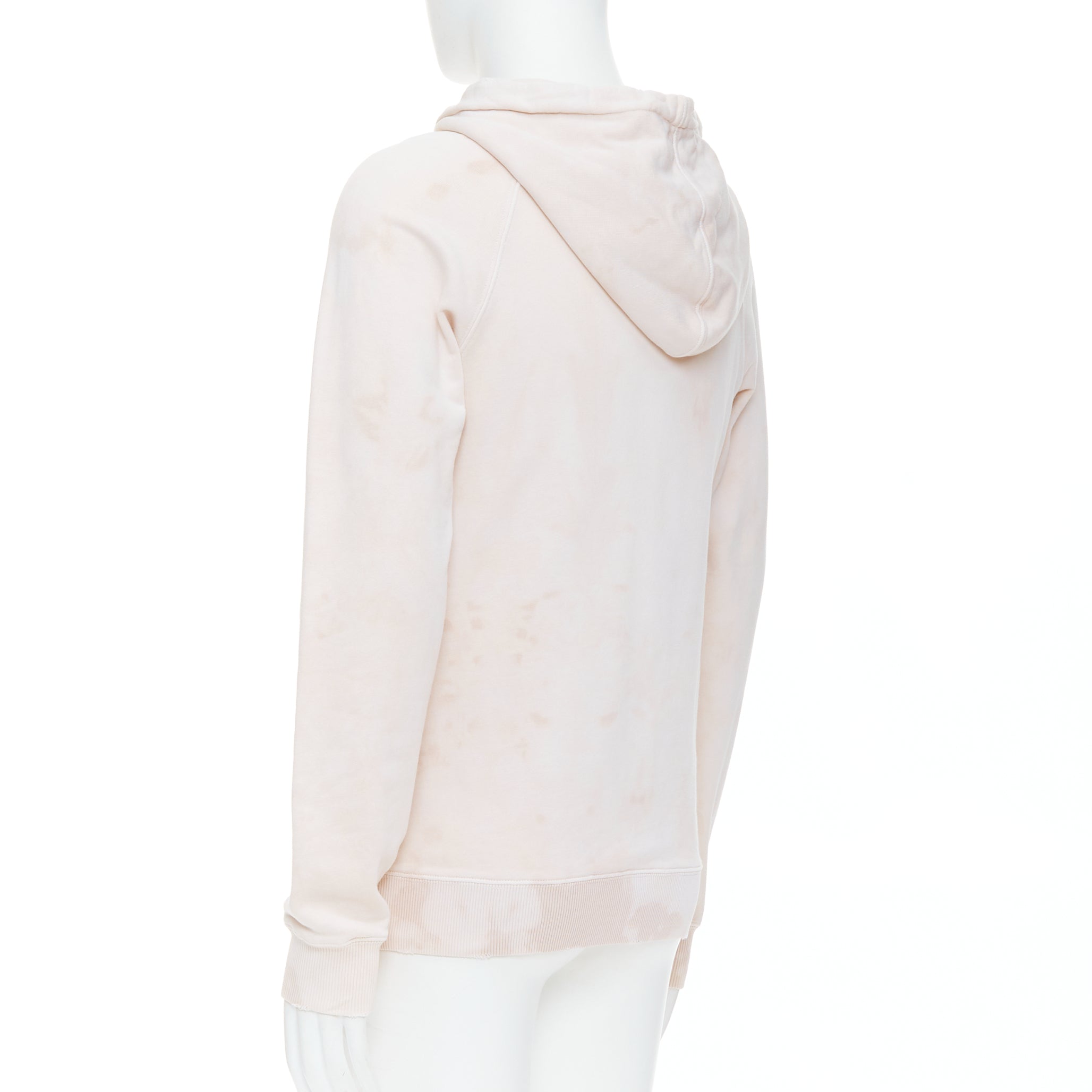 Saint Laurent Distressed Logo Hoodie - Detail 1