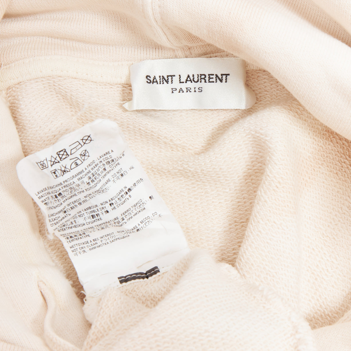 Saint Laurent Distressed Logo Hoodie - Image 10