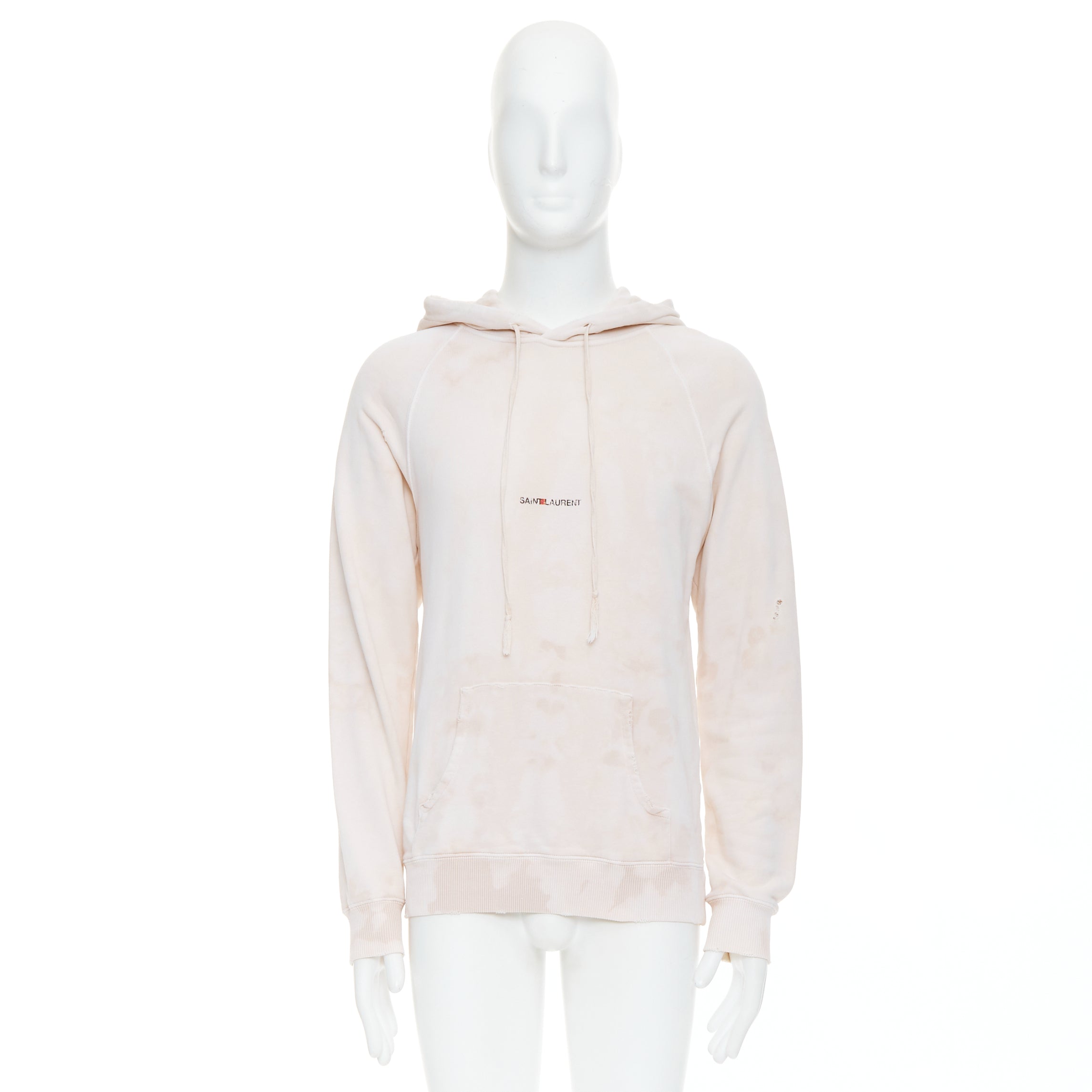 Saint Laurent Distressed Logo Hoodie - Image 11