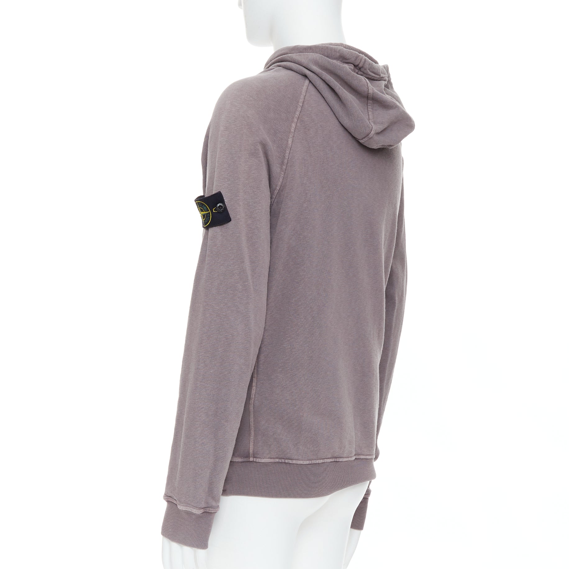 Stone Island Washed Cotton Hoodie - Detail 1