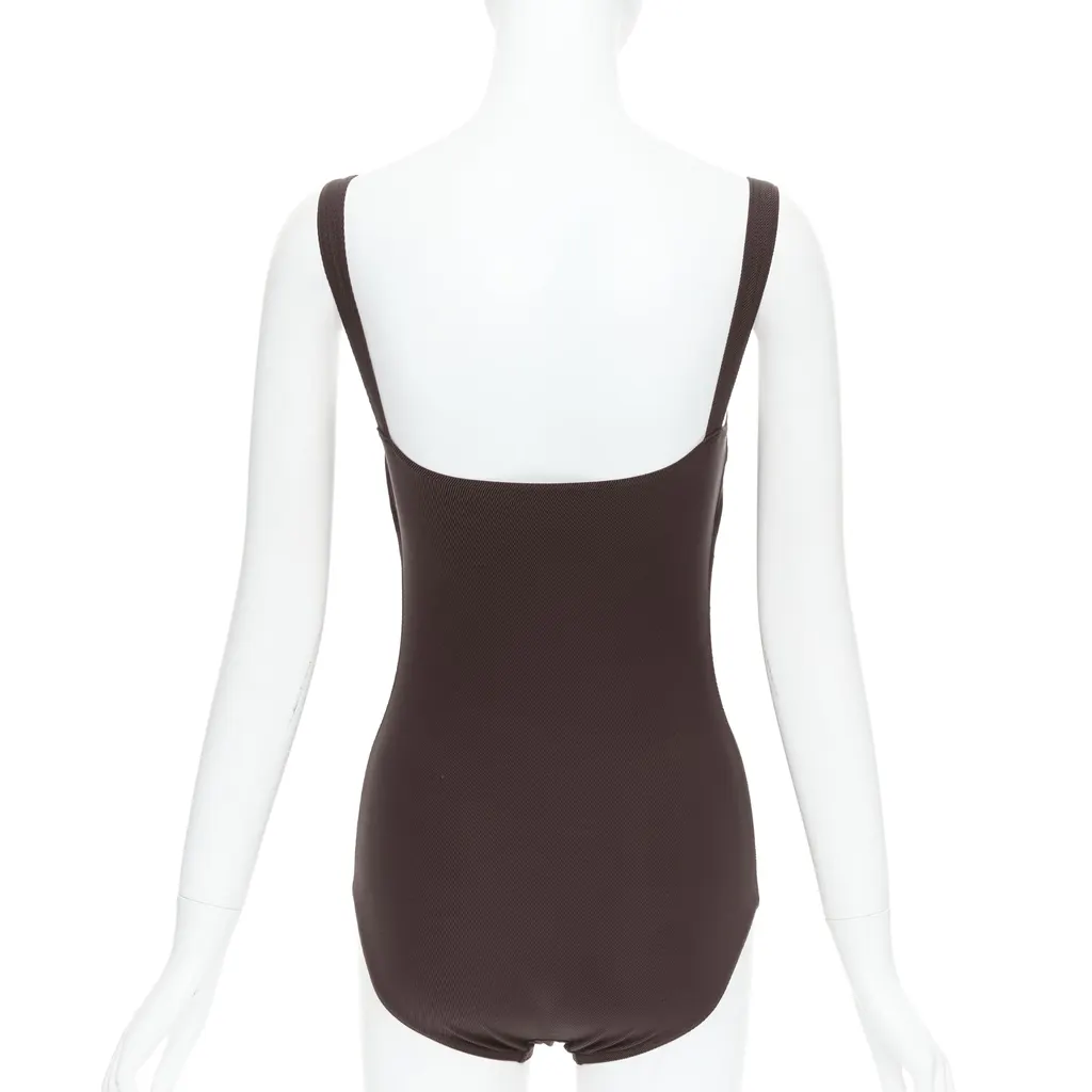Hermès Brown Twill Bodysuit Brown Polyamide Very good - Box View