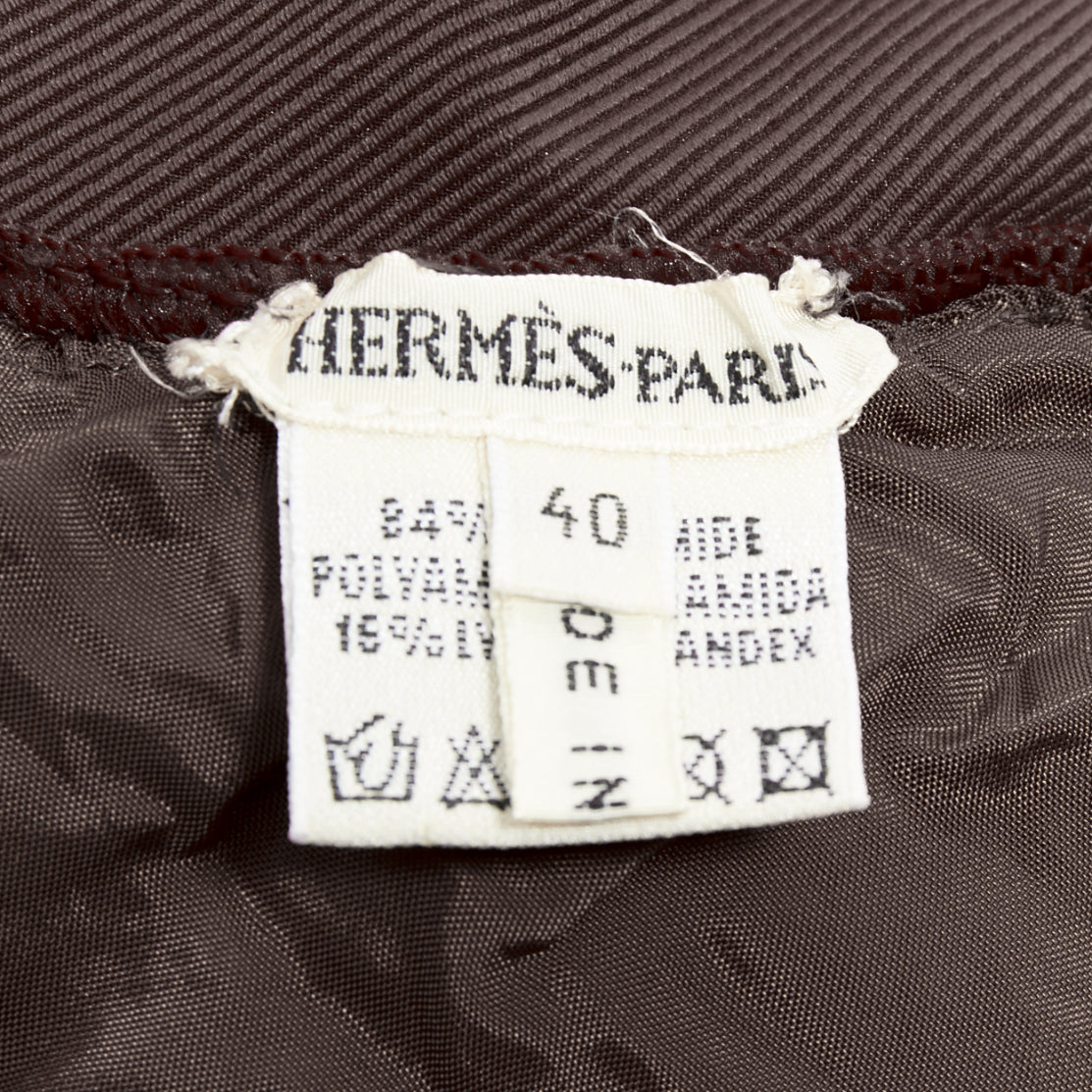 Hermès Brown Twill Bodysuit - Image 10