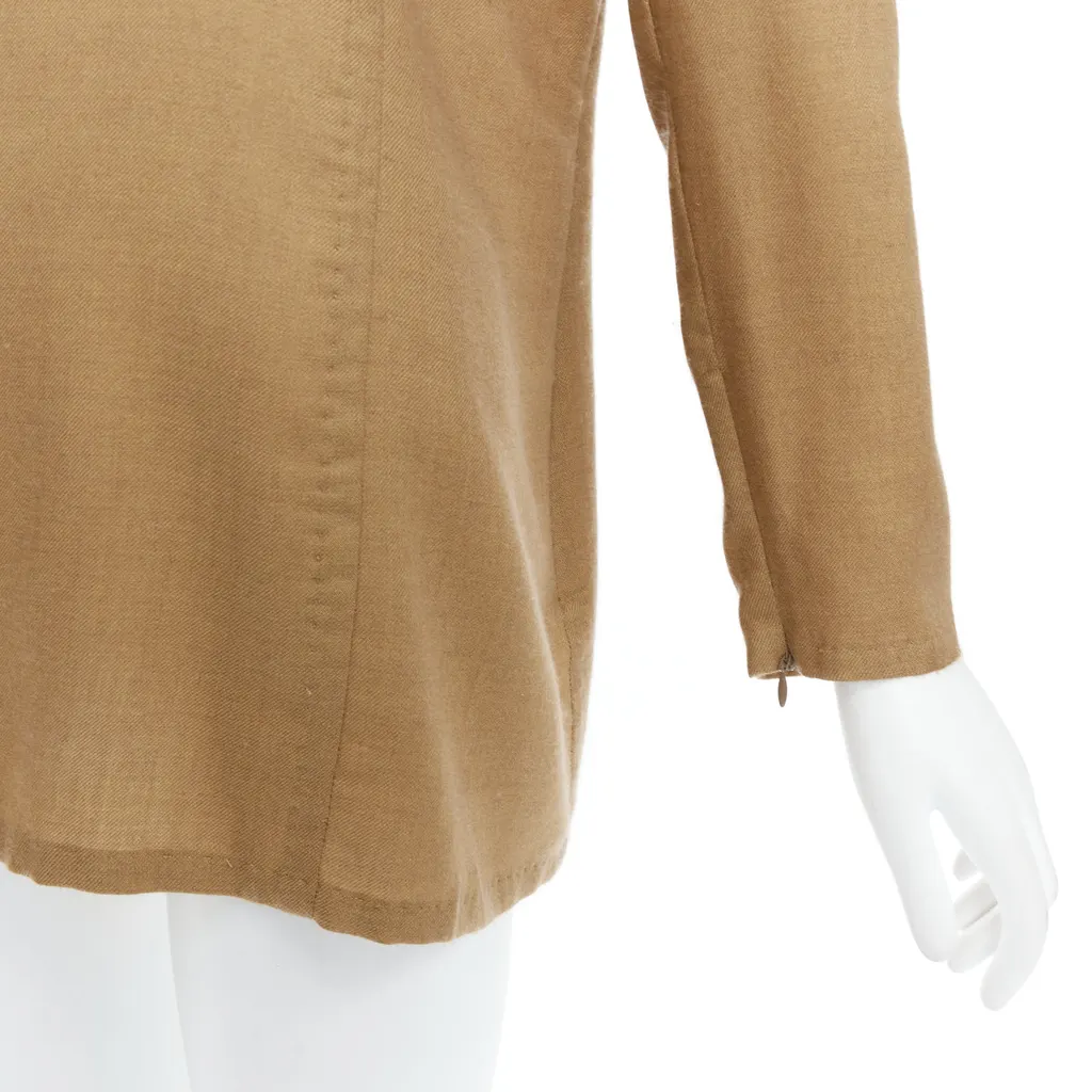 Gianfranco Ferré Cashmere Silk Tunic Brown Cashmere Very good - Back View