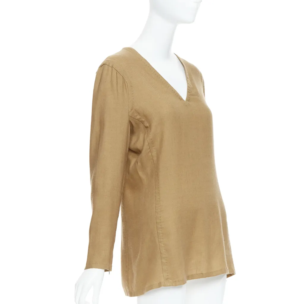 Gianfranco Ferré Cashmere Silk Tunic Brown Cashmere Very good - Inside View