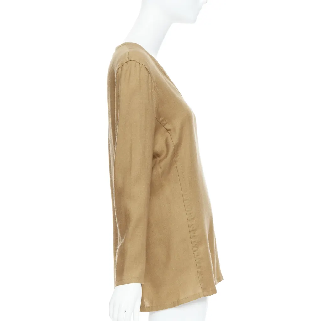 Gianfranco Ferré Cashmere Silk Tunic Brown Cashmere Very good - Model View