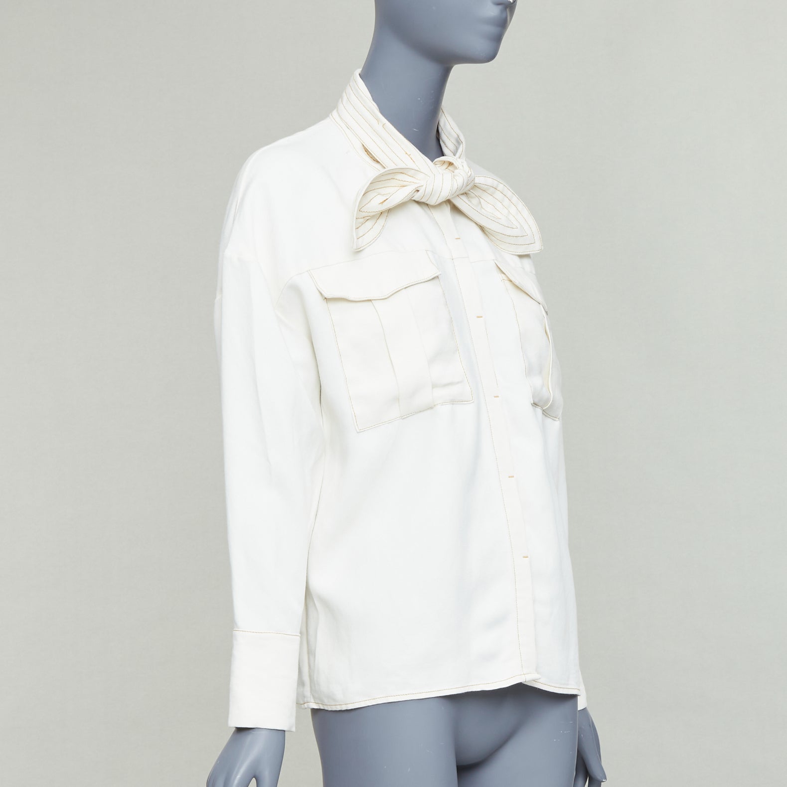 C/meo Bow Tie Pocket Shirt - Image 6