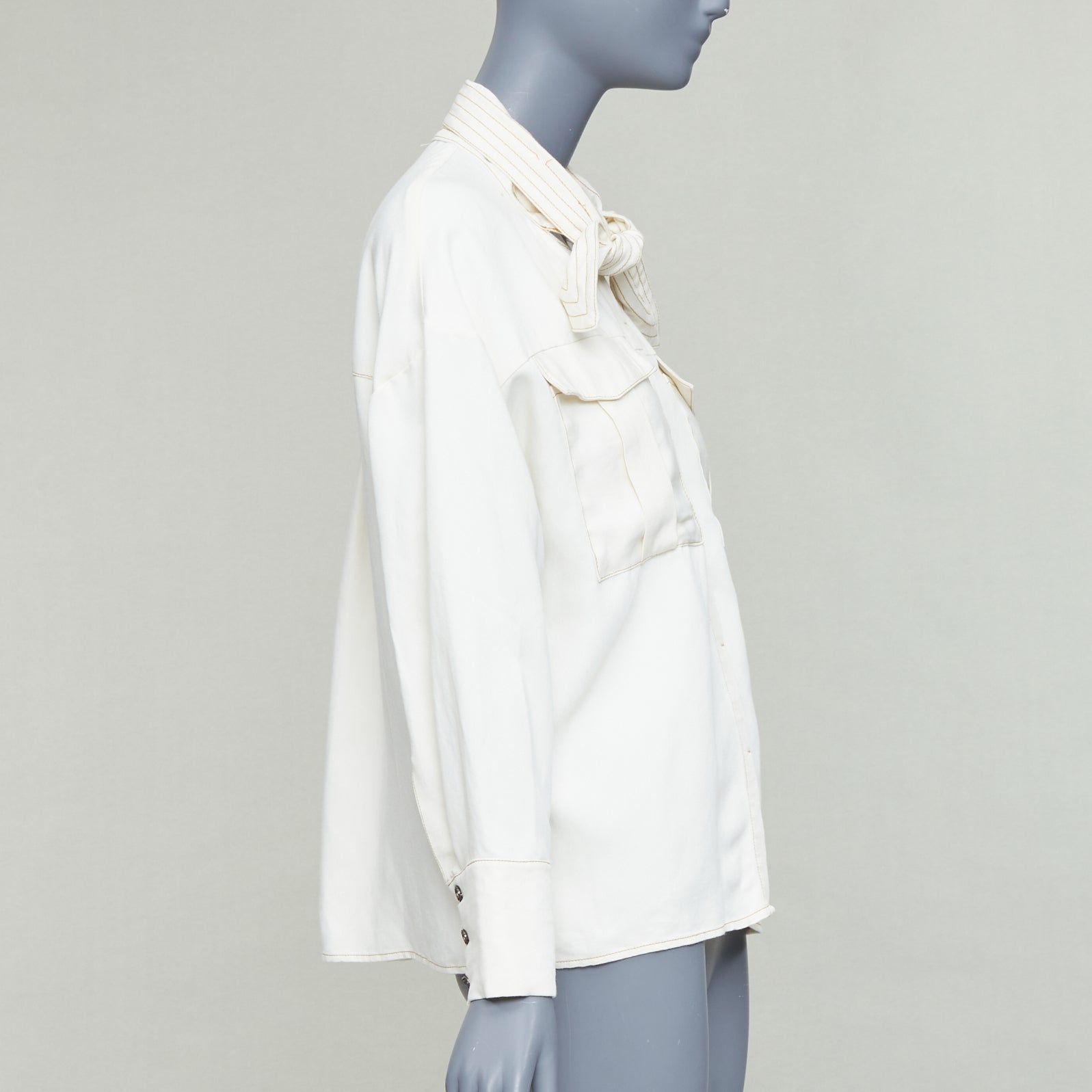 C/meo Bow Tie Pocket Shirt - 4