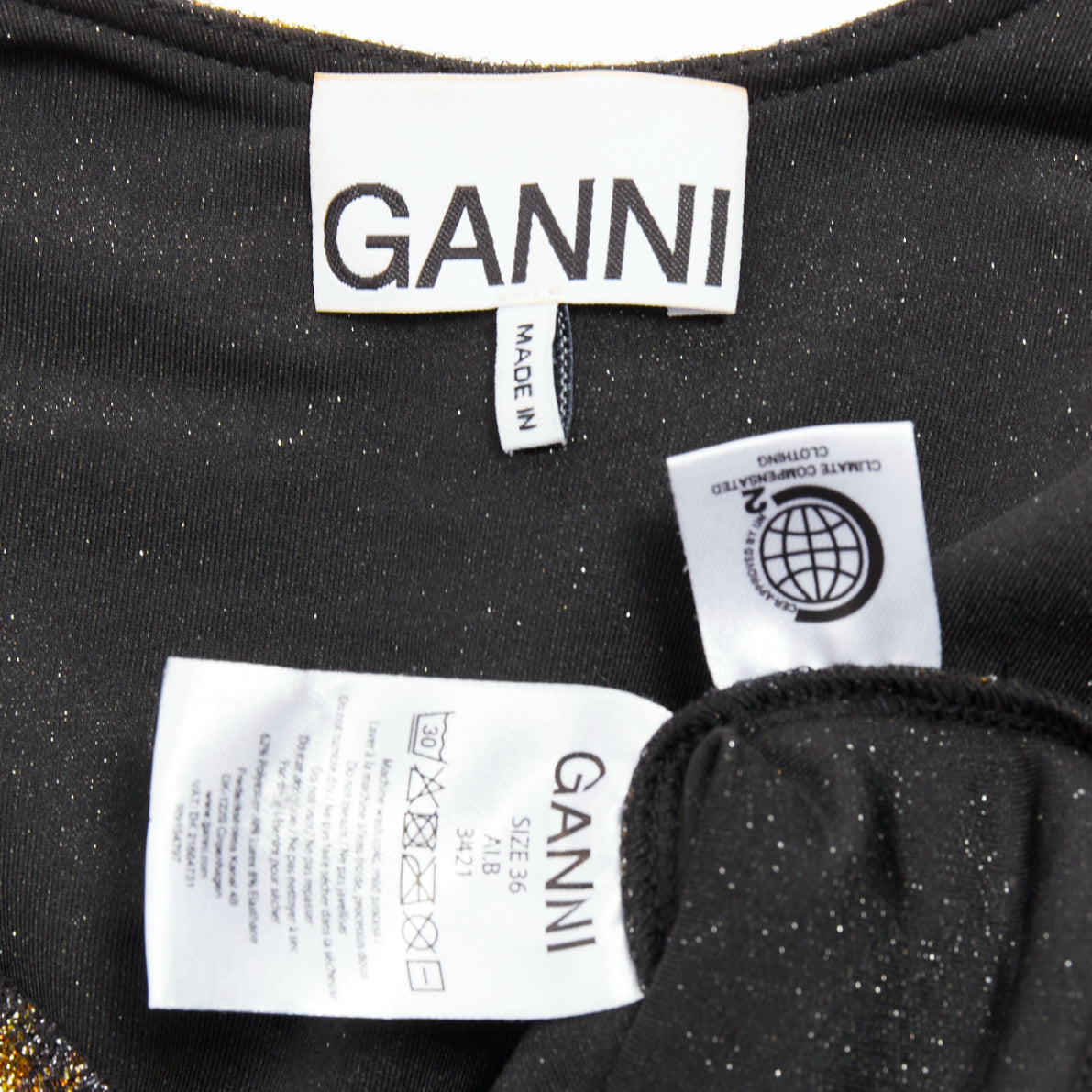 Ganni Tiger Lurex Puff Top - Image 10